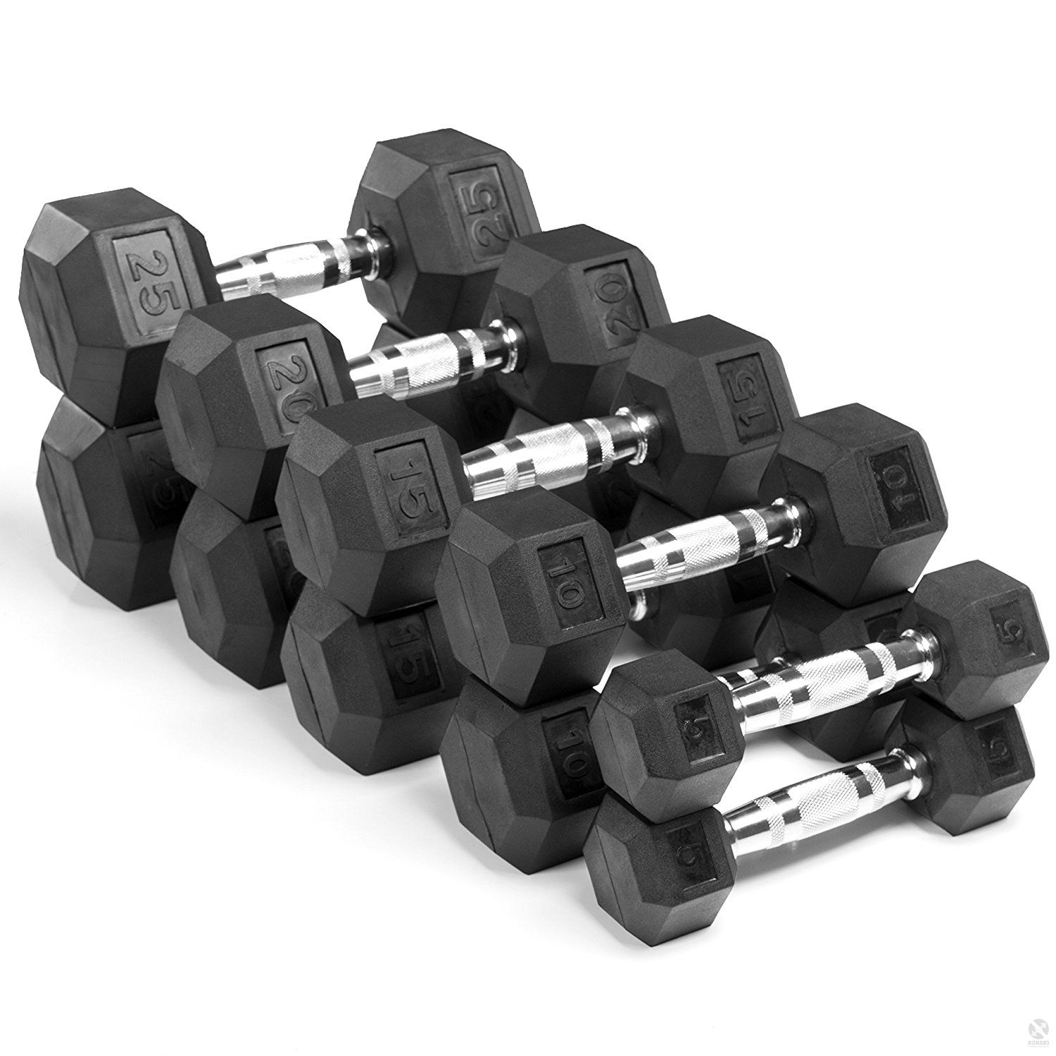 rubber hex dumbbell