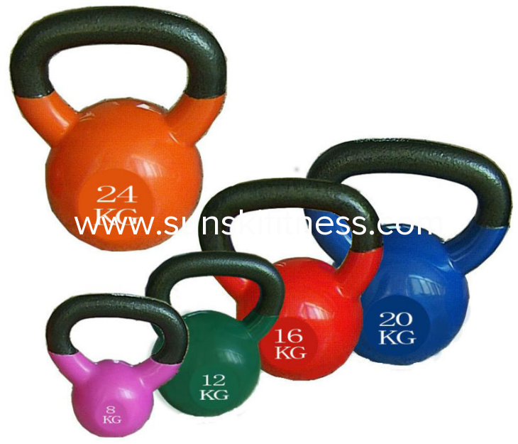 Vinly coated kettlebell