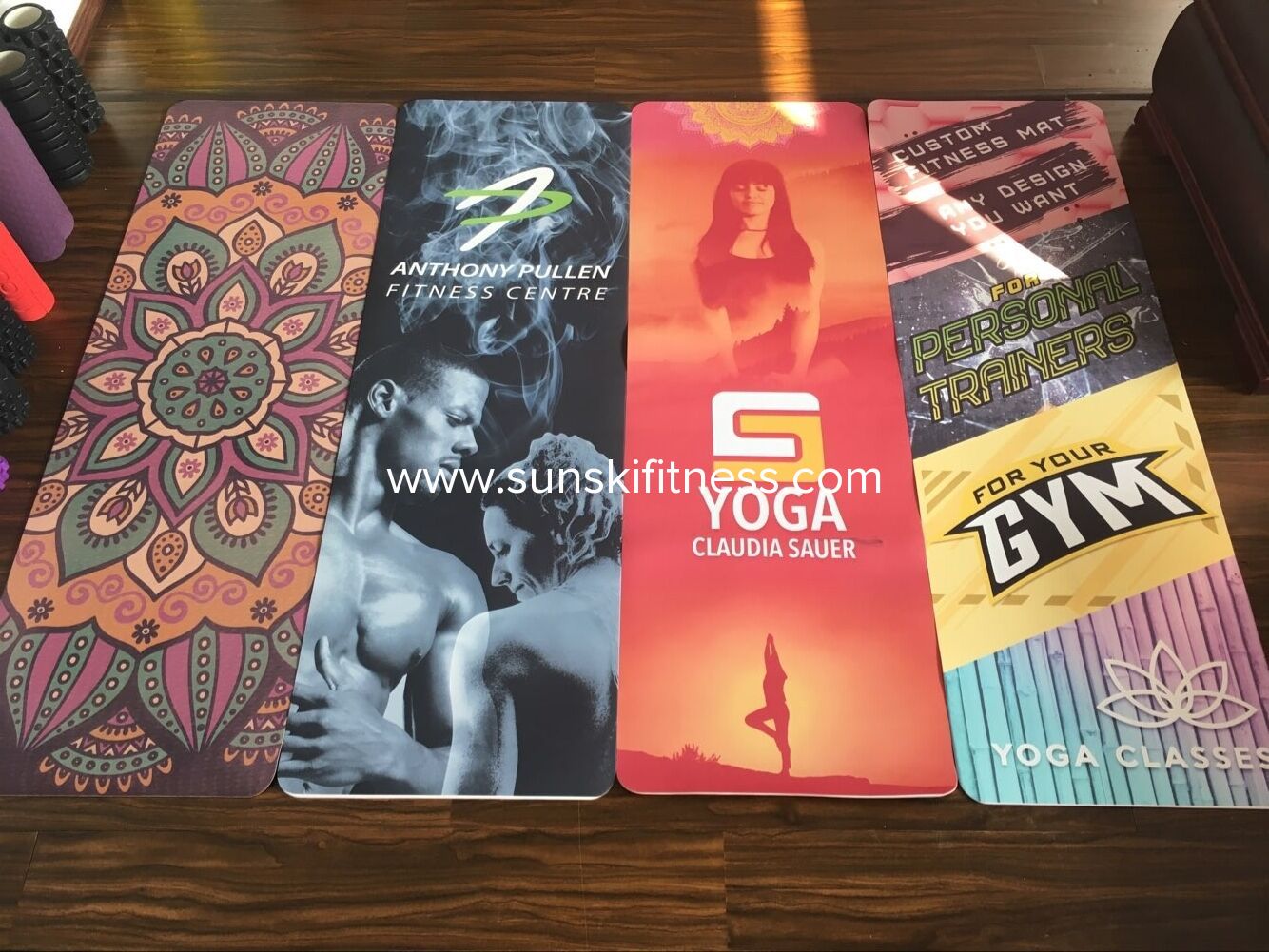 Yoga mat with UV printed